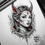 Tattoo sketch mystical character, tattoo sket… – tattoo sketch (№1757588930_0, 11.09.2025 11:08) — tattoovalue.net