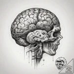 Tattoo sketch brain, concept art for tattoo,… – tattoo sketch (№1757589319_0, 11.09.2025 11:15) — tattoovalue.net