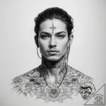 Tattoo sketch spiritual person – tattoo sketch (№1757590101_0, 11.09.2025 11:28) — tattoovalue.net