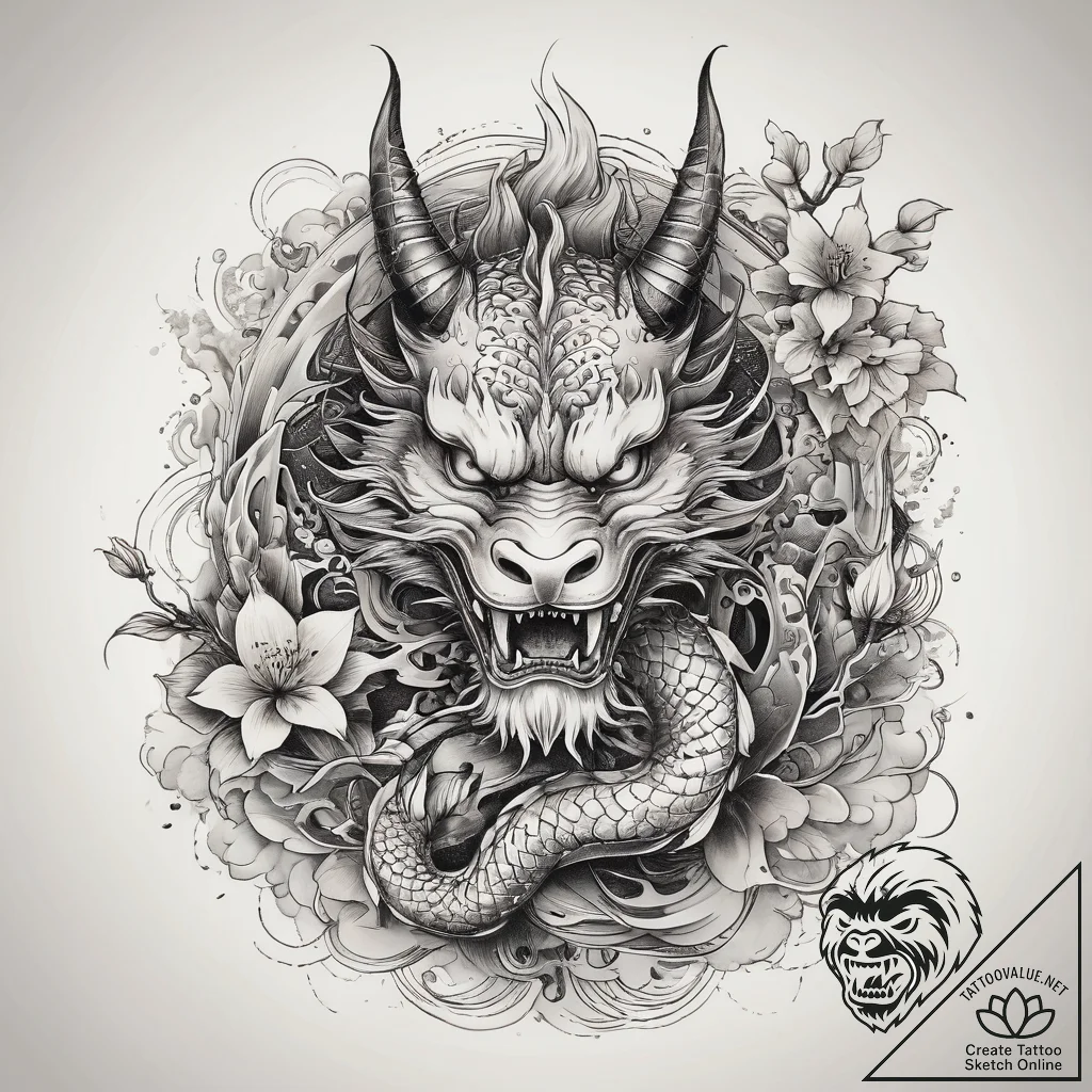 Tattoo sketch blessed spirit, tattoo sketch d... - tattoo sketch (№1757591466_0, 11.09.2025 11:51) — tattoovalue.net