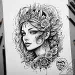 Tattoo sketch mystical scene, tattoo drawing… – tattoo sketch (№1757592056_0, 11.09.2025 12:00) — tattoovalue.net