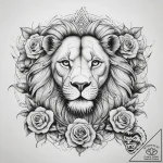 Tattoo sketch african lion, tattoo flash shee… – tattoo sketch (№1757593817_0, 11.09.2025 12:30) — tattoovalue.net