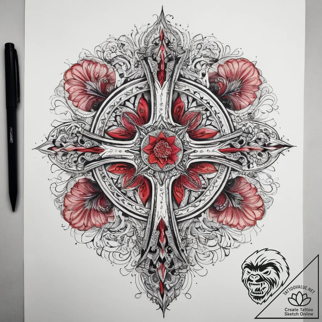 Tattoo sketch romantic sunset with a quote, c... - tattoo sketch (№1757594405_0, 11.09.2025 12:40) — tattoovalue.net