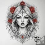 Tattoo sketch spirit, tattoo drawing outline,… – tattoo sketch (№1757598106_0, 11.09.2025 13:41) — tattoovalue.net