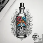 Tattoo sketch tattoo artist ink bottles, tatt… – tattoo sketch (№1757599466_0, 11.09.2025 14:04) — tattoovalue.net