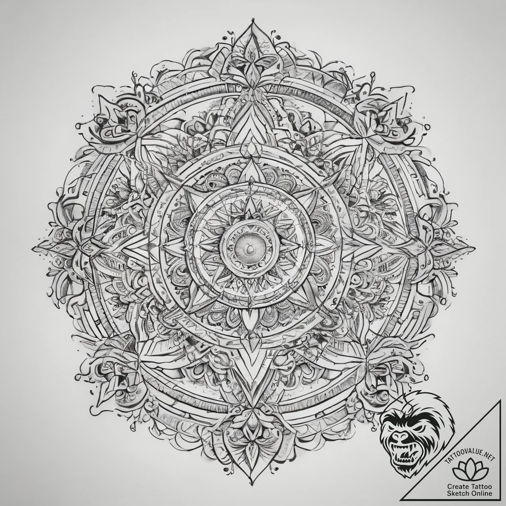 Tattoo sketch cosmic past, tattoo drawing out... - tattoo sketch (№1757600444_0, 11.09.2025 14:20) — tattoovalue.net