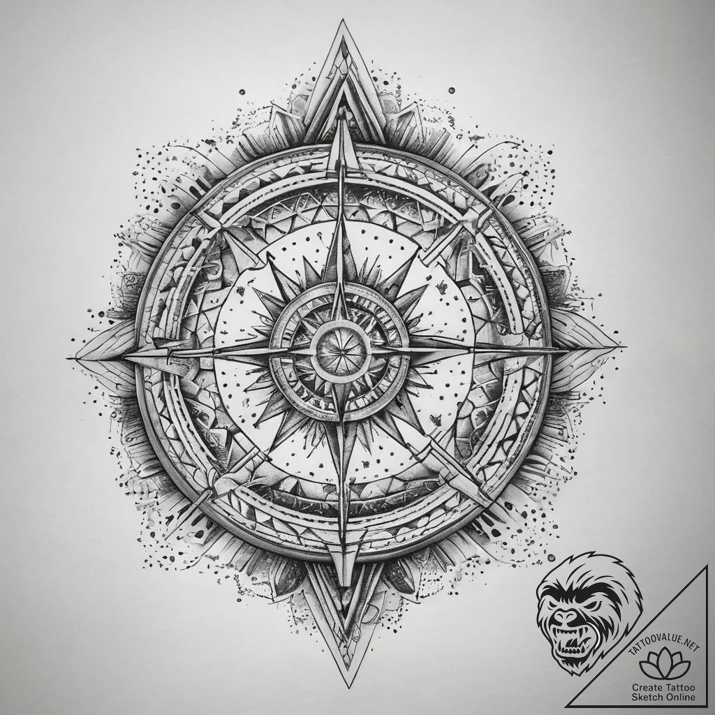 Tattoo sketch cosmic space, artistic tattoo s... - tattoo sketch (№1757601419_0, 11.09.2025 14:36) — tattoovalue.net