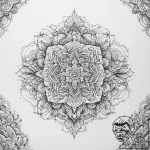 Tattoo sketch fabric with a pattern – tattoo sketch (№1757603760_0, 11.09.2025 15:16) — tattoovalue.net