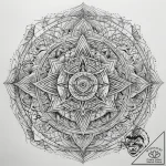 Tattoo sketch cosmic existence, tattoo line a… – tattoo sketch (№1757605316_0, 11.09.2025 15:41) — tattoovalue.net