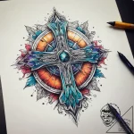 Tattoo sketch cosmic land, tattoo drawing out… – tattoo sketch (№1757606295_0, 11.09.2025 15:58) — tattoovalue.net