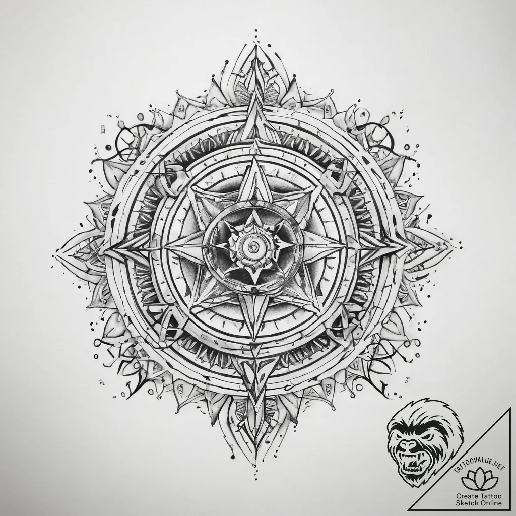 Tattoo sketch cosmic lore - tattoo sketch (№1757606490_0, 11.09.2025 16:01) — tattoovalue.net