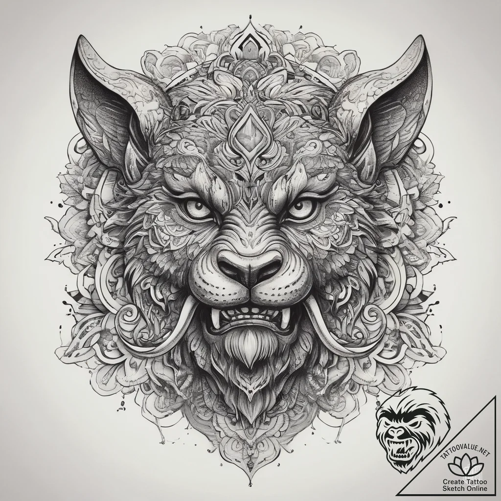 Tattoo sketch bugbear surprise, tattoo sketch... - tattoo sketch (№1757607464_0, 11.09.2025 16:17) — tattoovalue.net