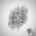 Tattoo sketch abstract lines – tattoo sketch (№1757607659_0, 11.09.2025 16:20) — tattoovalue.net