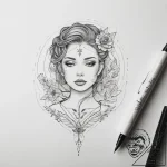Tattoo sketch tracksuit with a quote, tattoo… – tattoo sketch (№1757608436_0, 11.09.2025 16:33) — tattoovalue.net