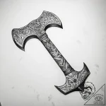 Tattoo sketch axe tattoo – tattoo sketch (№1757608823_0, 11.09.2025 16:40) — tattoovalue.net