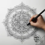 Tattoo sketch programmer a person coding, con… – tattoo sketch (№1757609983_0, 11.09.2025 16:59) — tattoovalue.net