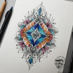 Tattoo sketch sapphire, tattoo flash sheet de… – tattoo sketch (№1757610371_0, 11.09.2025 17:06) — tattoovalue.net