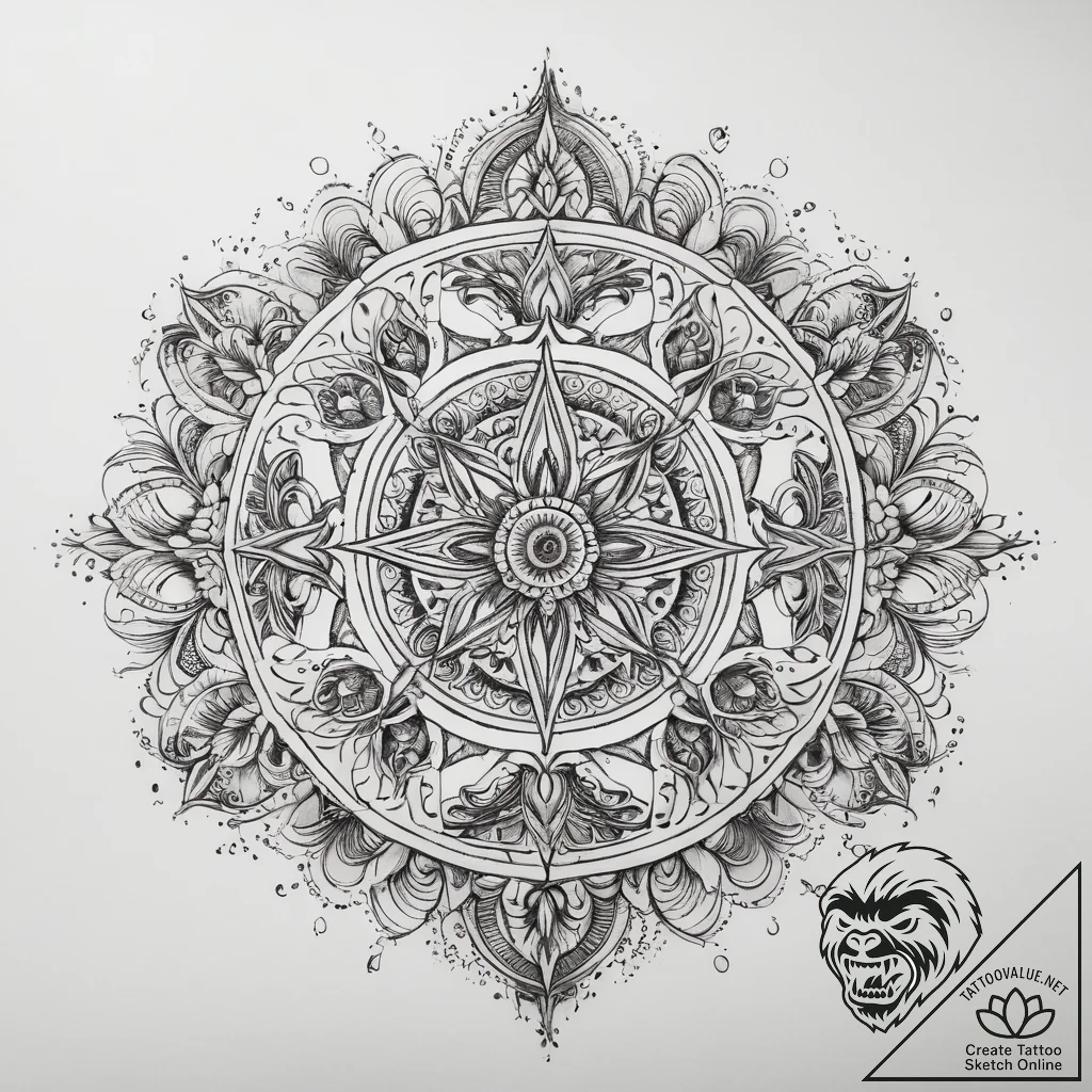 Tattoo sketch sacred sketch, tattoo sketch de... - tattoo sketch (№1757610565_0, 11.09.2025 17:09) — tattoovalue.net