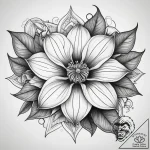 Tattoo sketch moonflower, tattoo drawing outl… – tattoo sketch (№1757610952_0, 11.09.2025 17:15) — tattoovalue.net