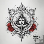 Tattoo sketch cosmic kingdom, tattoo sketch d… – tattoo sketch (№1757611724_0, 11.09.2025 17:28) — tattoovalue.net