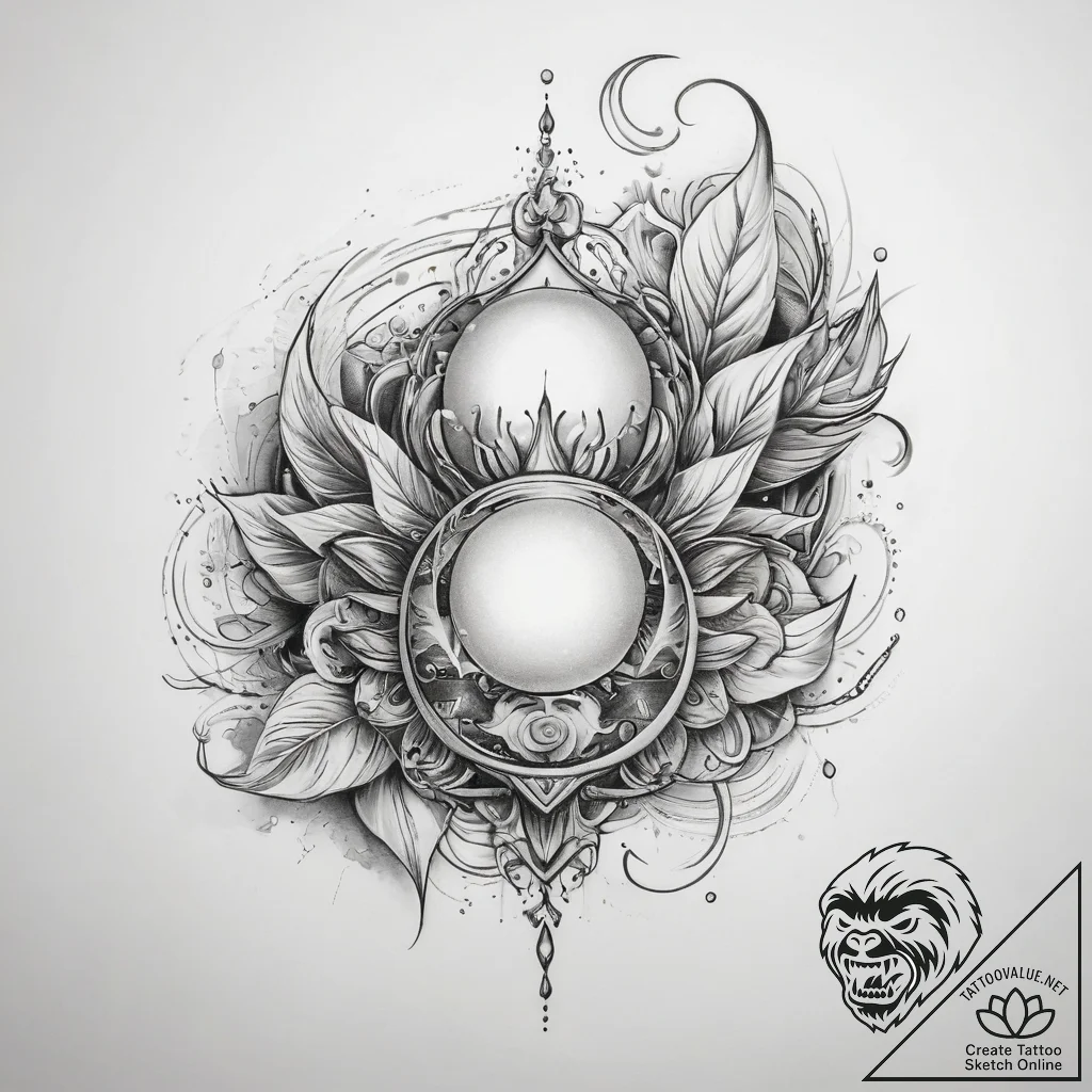 Tattoo sketch pearl - tattoo sketch (№1757614248_0, 11.09.2025 18:10) — tattoovalue.net