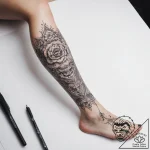Tattoo sketch leg – tattoo sketch (№1757615022_0, 11.09.2025 18:23) — tattoovalue.net