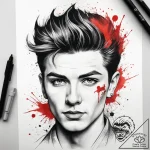 Tattoo sketch teddy boy quiff hairstyle, tatt… – tattoo sketch (№1757616763_0, 11.09.2025 18:52) — tattoovalue.net