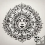 Tattoo sketch cosmic spring, tattoo line art,… – tattoo sketch (№1757618897_0, 11.09.2025 19:28) — tattoovalue.net