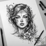 Tattoo sketch divine scene, tattoo sketch des… – tattoo sketch (№1757620252_0, 11.09.2025 19:50) — tattoovalue.net