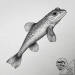 Tattoo sketch mudskipper, tattoo flash sheet… – tattoo sketch (№1757621994_0, 11.09.2025 20:19) — tattoovalue.net