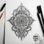 Tattoo sketch divine root, ink illustration f… – tattoo sketch (№1757624125_0, 11.09.2025 20:55) — tattoovalue.net