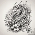 Tattoo sketch lily, tattoo flash sheet design… – tattoo sketch (№1757625483_0, 11.09.2025 21:18) — tattoovalue.net