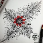 Tattoo sketch yarrow, artistic tattoo sketch,… – tattoo sketch (№1757626070_0, 11.09.2025 21:27) — tattoovalue.net