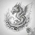 Tattoo sketch fairy flying, ink illustration… – tattoo sketch (№1757627240_0, 11.09.2025 21:47) — tattoovalue.net