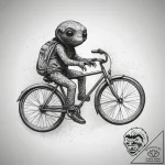 Tattoo sketch e.t. bicycle silhouette, ink il… – tattoo sketch (№1757627631_0, 11.09.2025 21:53) — tattoovalue.net