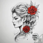 Tattoo sketch red – tattoo sketch (№1757627826_0, 11.09.2025 21:57) — tattoovalue.net