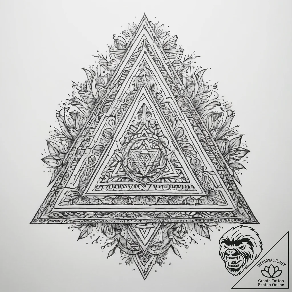 Tattoo sketch slavic embroidery pattern with... - tattoo sketch (№1757628798_0, 11.09.2025 22:13) — tattoovalue.net