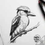 Tattoo sketch kookaburra, tattoo sketch desig… – tattoo sketch (№1757631912_0, 11.09.2025 23:05) — tattoovalue.net