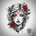 Tattoo sketch cosmic fable, artistic tattoo s… – tattoo sketch (№1757633863_0, 11.09.2025 23:37) — tattoovalue.net