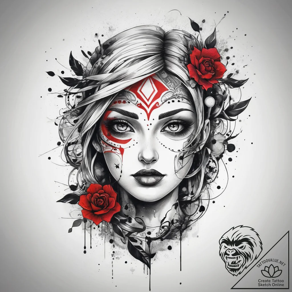 Tattoo sketch cosmic fable, artistic tattoo s... - tattoo sketch (№1757633863_0, 11.09.2025 23:37) — tattoovalue.net
