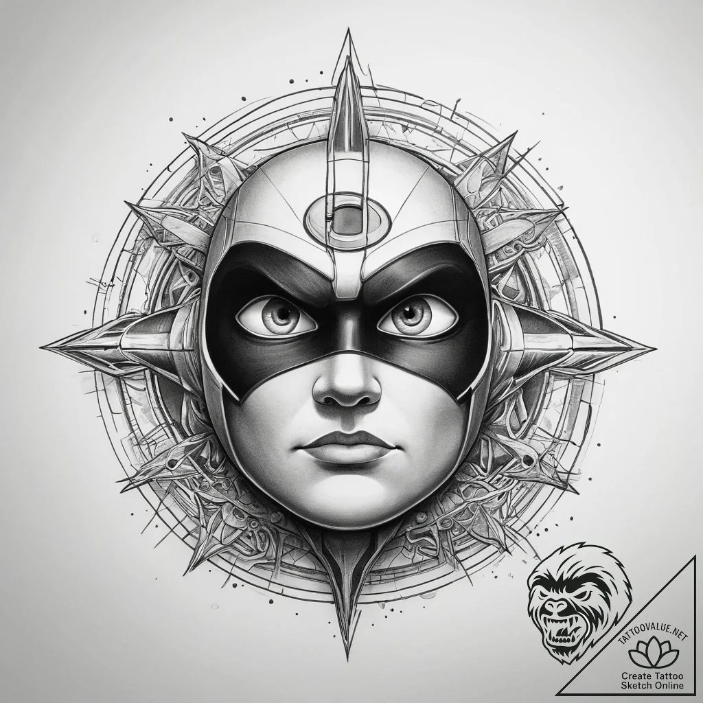 Tattoo sketch the incredibles logo, tattoo sk... - tattoo sketch (№1757634641_0, 11.09.2025 23:50) — tattoovalue.net
