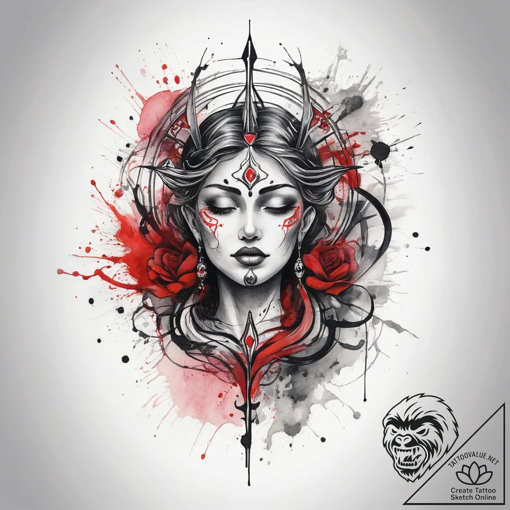 Tattoo sketch sacred soul, tattoo sketch desi... - tattoo sketch (№1757635225_0, 12.09.2025 00:00) — tattoovalue.net
