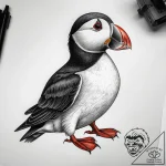 Tattoo sketch atlantic puffin, artistic tatto… – tattoo sketch (№1757637165_0, 12.09.2025 00:32) — tattoovalue.net