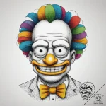 Tattoo sketch the simpsons krusty the clown,… – tattoo sketch (№1757637552_0, 12.09.2025 00:39) — tattoovalue.net