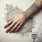 Tattoo sketch hands with a book, artistic tat… – tattoo sketch (№1757638911_0, 12.09.2025 01:01) — tattoovalue.net