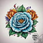 Tattoo sketch cabbage flower, tattoo flash sh… – tattoo sketch (№1757639106_0, 12.09.2025 01:05) — tattoovalue.net