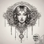 Tattoo sketch chain, concept art for tattoo,… – tattoo sketch (№1757640470_0, 12.09.2025 01:27) — tattoovalue.net