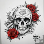 Tattoo sketch spirit, concept art for tattoo,… – tattoo sketch (№1757640862_0, 12.09.2025 01:34) — tattoovalue.net