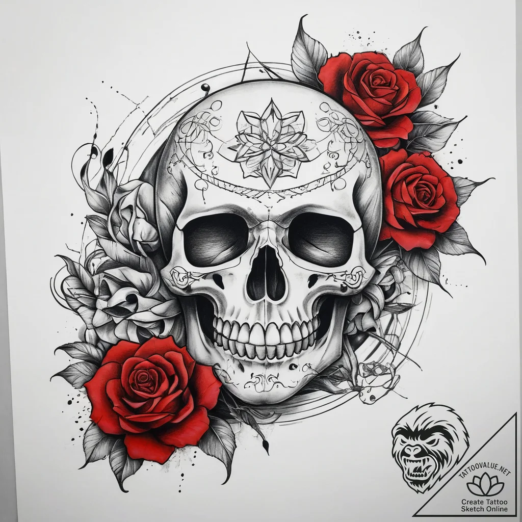 Tattoo sketch spirit, concept art for tattoo,... - tattoo sketch (№1757640862_0, 12.09.2025 01:34) — tattoovalue.net