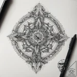 Tattoo sketch cosmic being, tattoo flash shee… – tattoo sketch (№1757641251_0, 12.09.2025 01:40) — tattoovalue.net